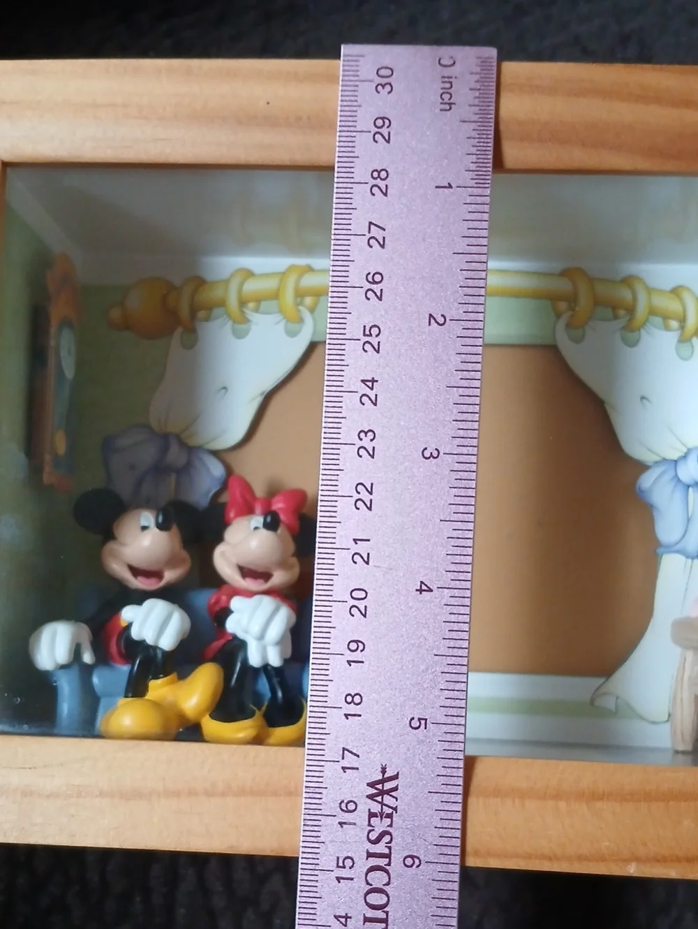 Disney Parks 3D Mickey & Minnie Shadow Box Frame And Photo Holder